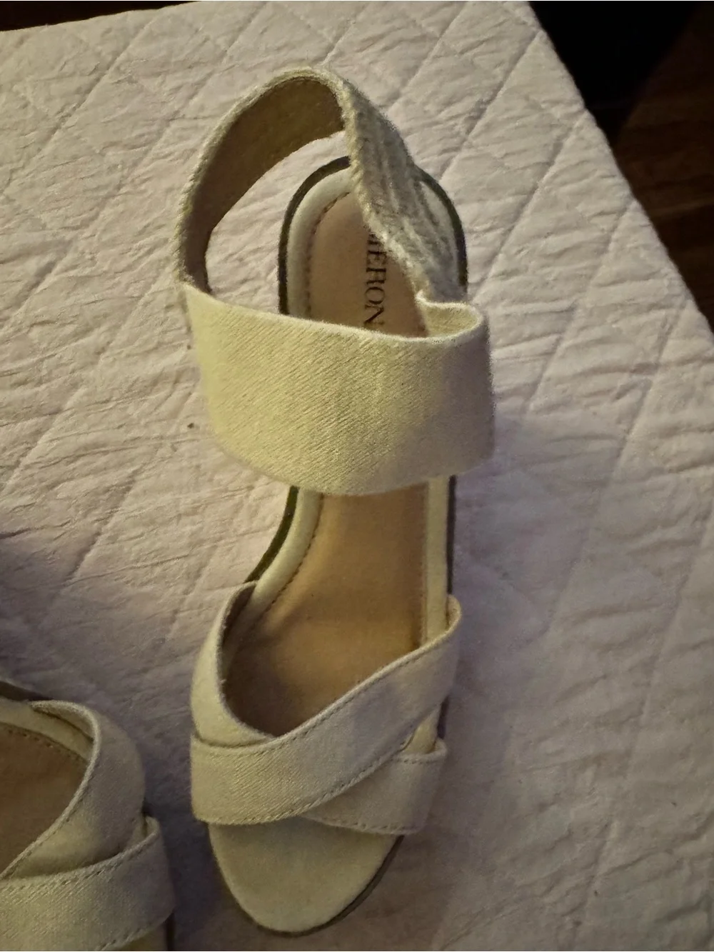 Merona Wedge Espadrille Sandals in Light Beige - Women